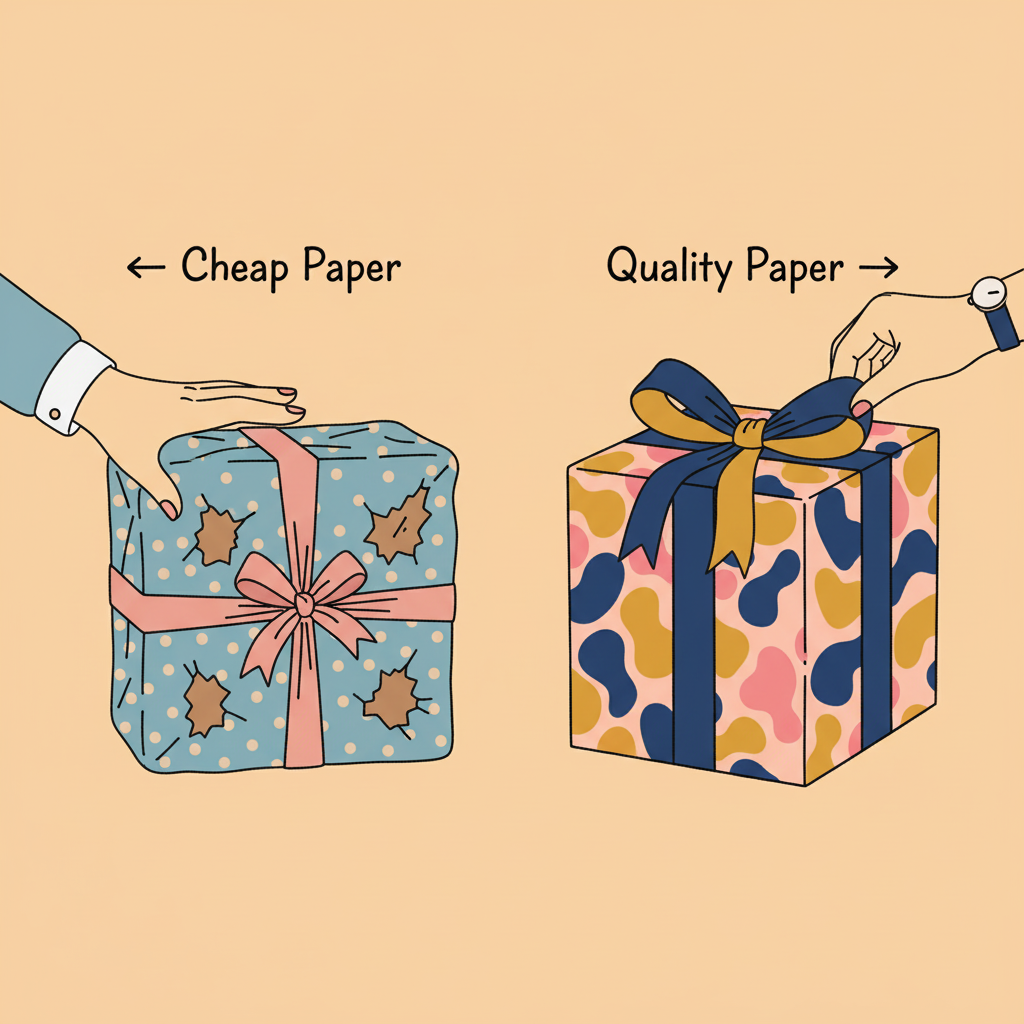 Quality wrapping paper wont tear