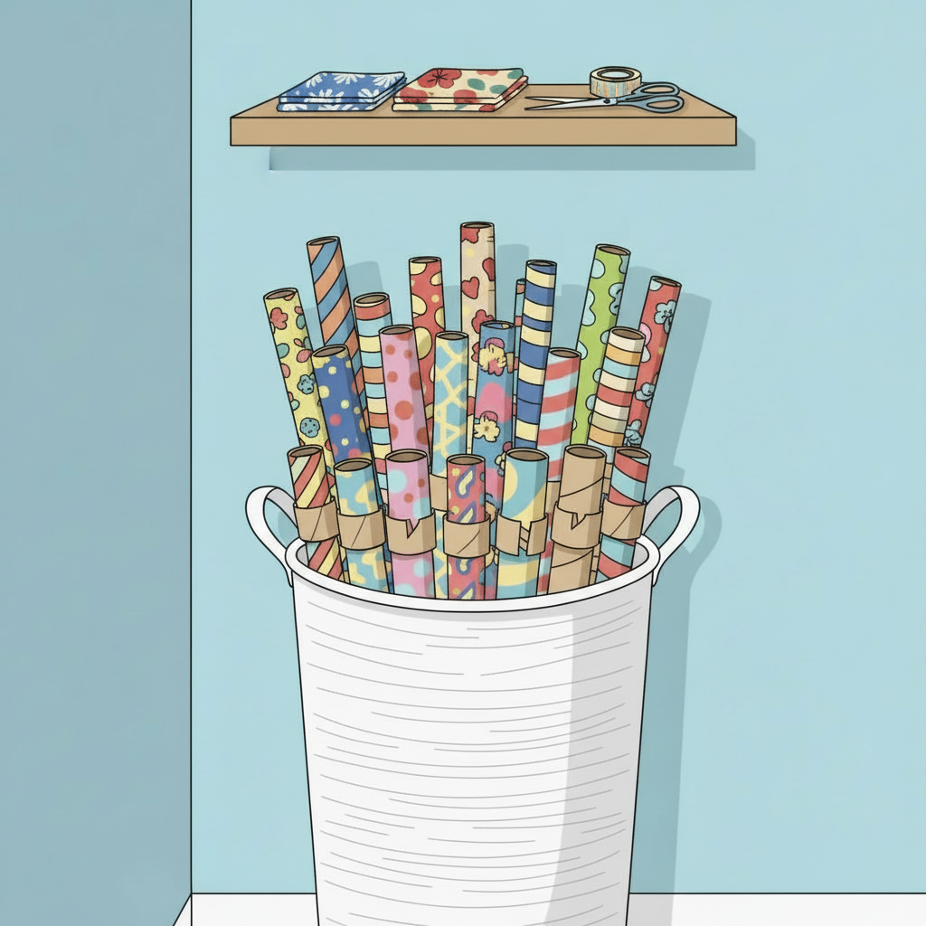 The Rebel’s Guide to Wrapping Paper Storage (Because Crushed Paper is a Crime)