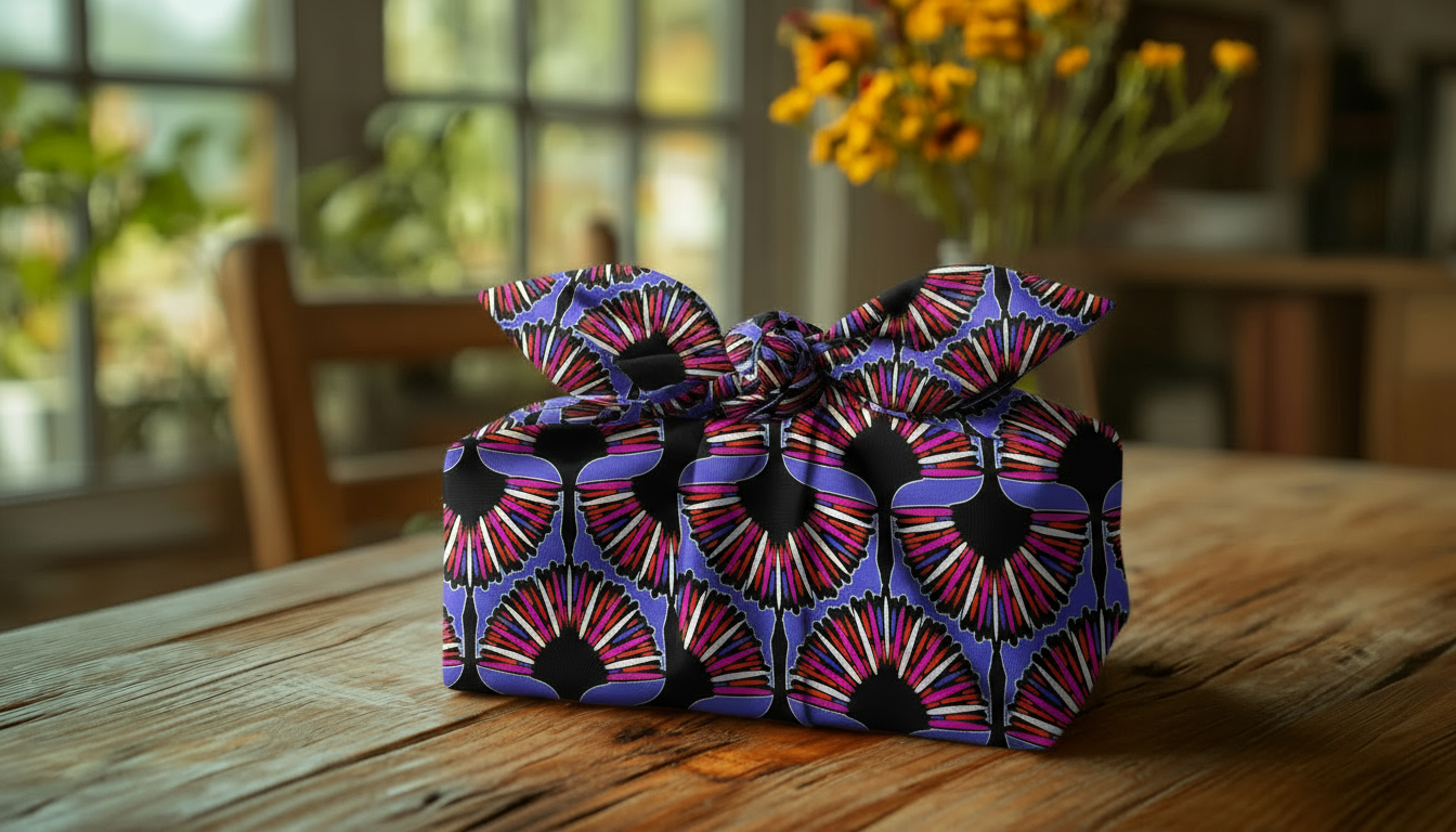 Violet Heron Furoshiki