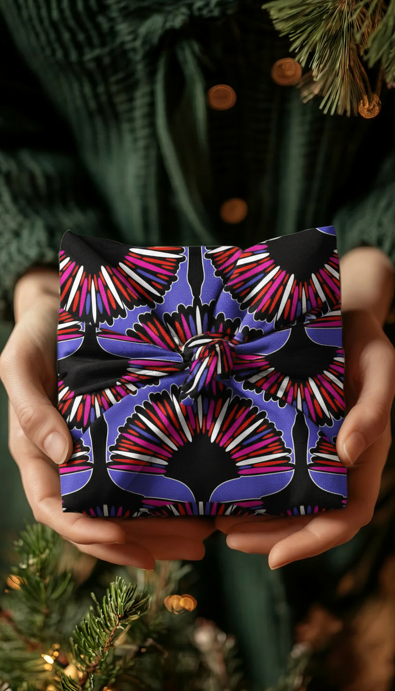 Violet Heron Furoshiki