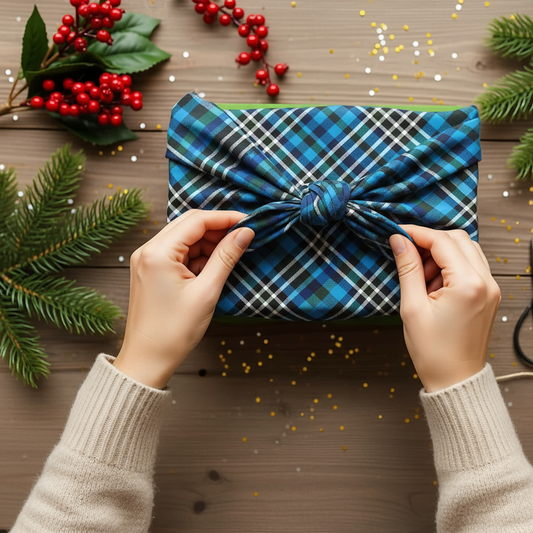 Midnight Grid Furoshiki