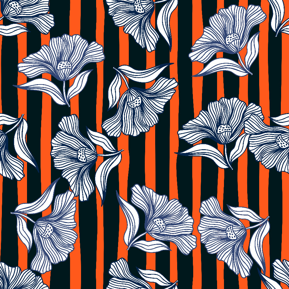 Tangerine Noir Furoshiki